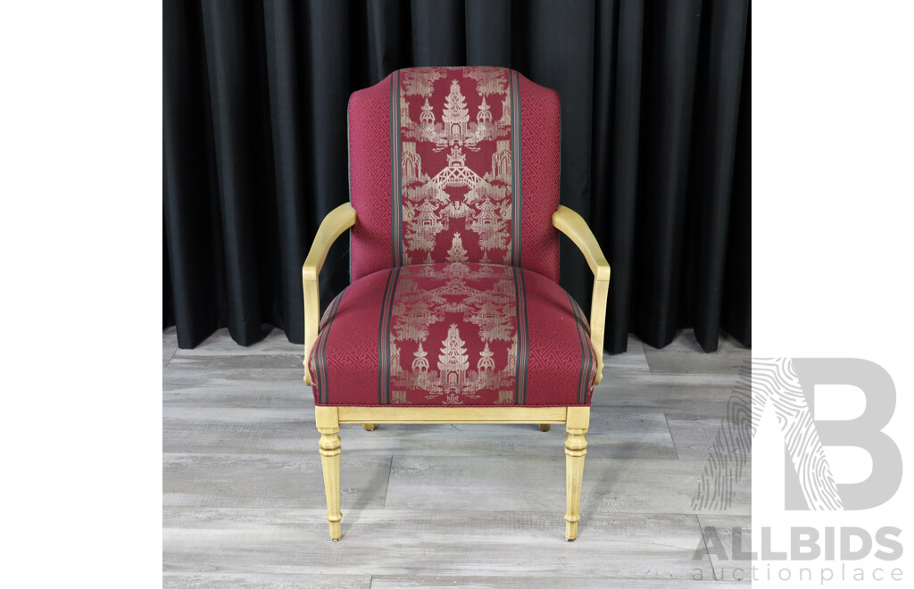 Pair of Painted Regency Style Armchairs