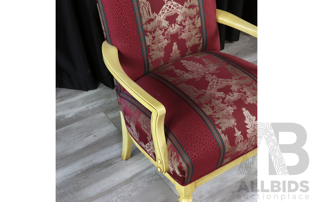 Pair of Painted Regency Style Armchairs