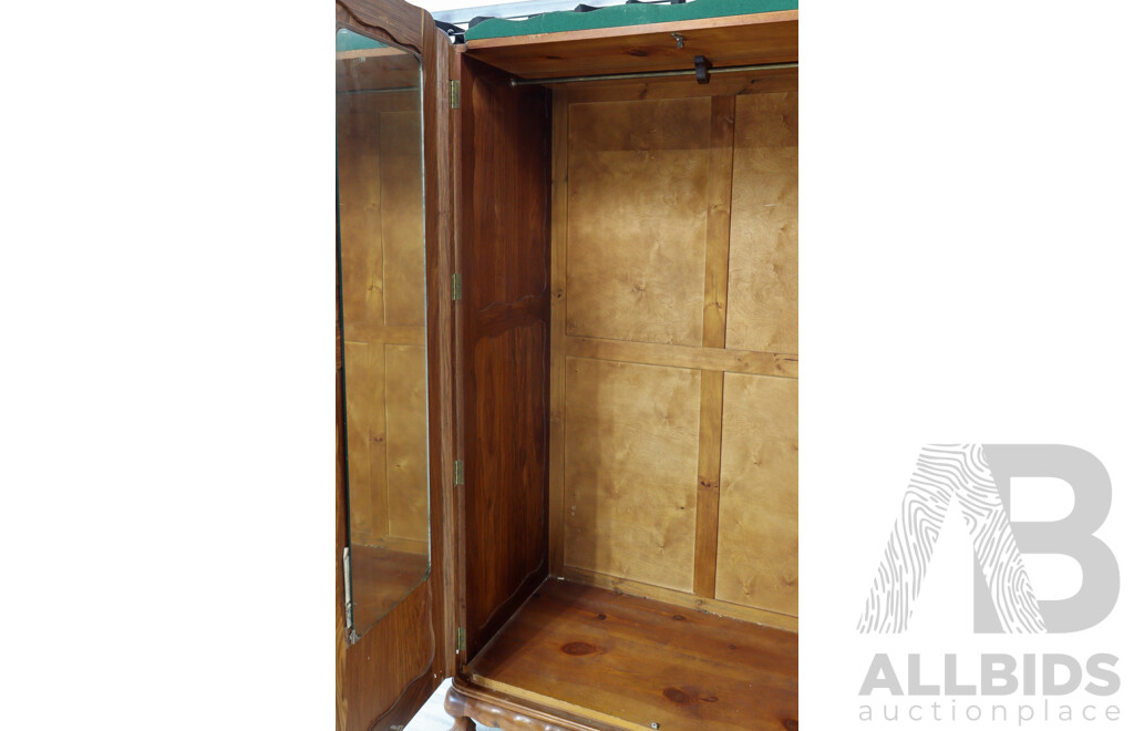 Dutch Colonial Style Stinkwood Three Door Gents Robe