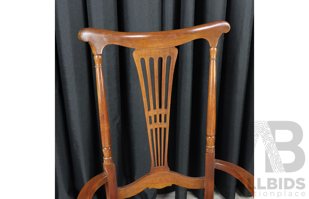 Edwardian Style Mahogany Carver