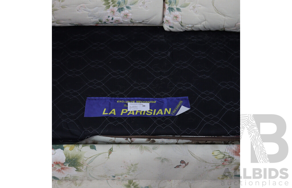 Art Deco Fabric Fold Out Sofa Bed