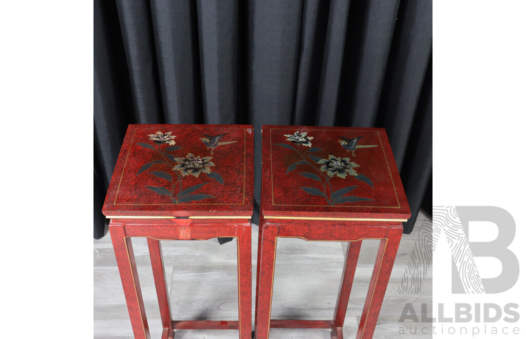 Pair of Chinese Jardinière Stands