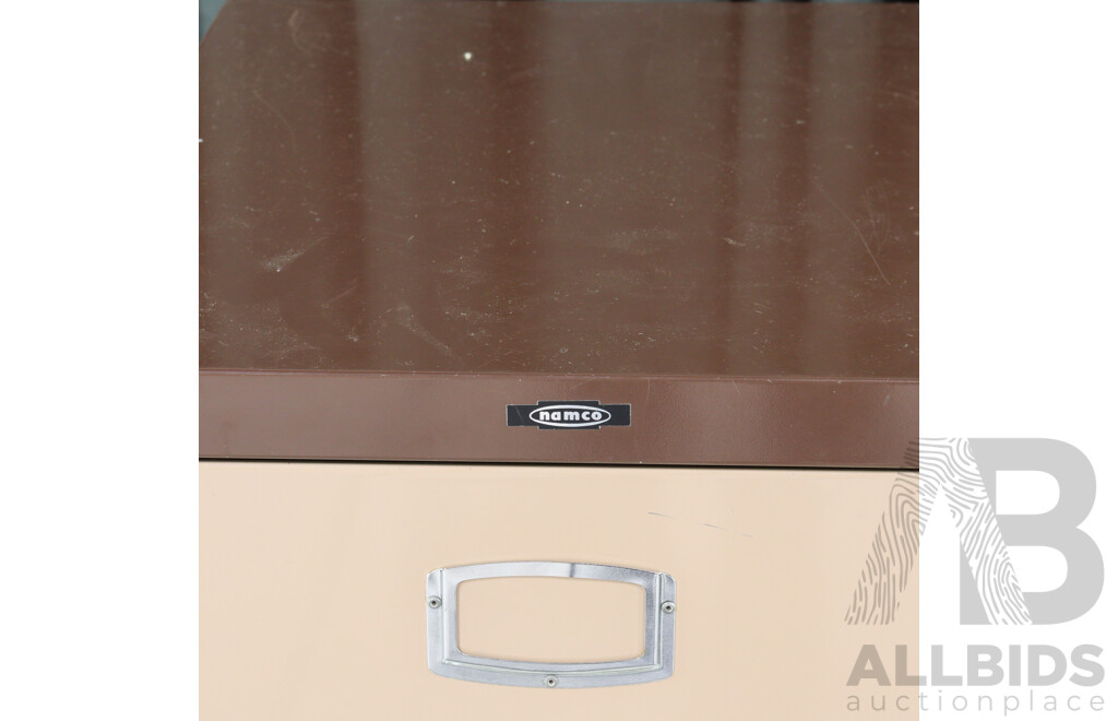 Metal Three Drawer Filing Cabinet