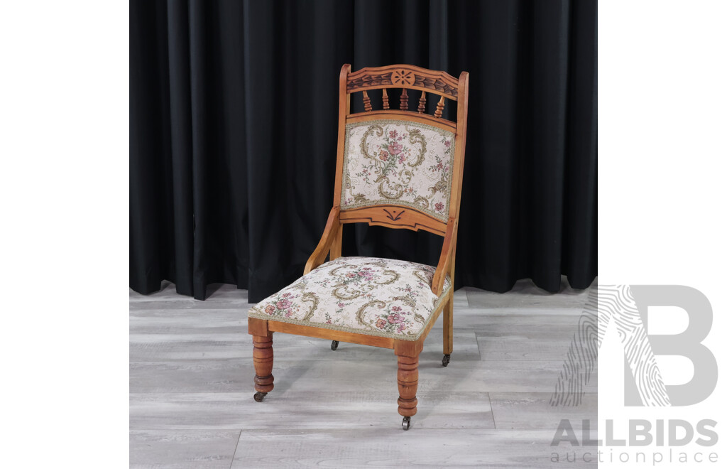 Edwardian Upholstered Parlour Chair