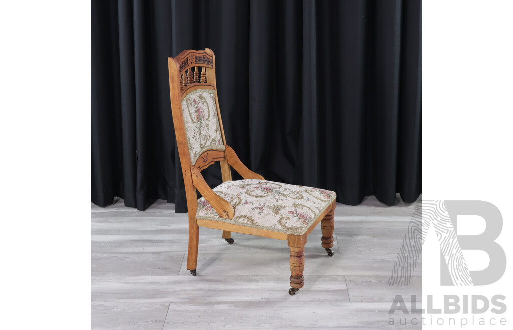 Edwardian Upholstered Parlour Chair