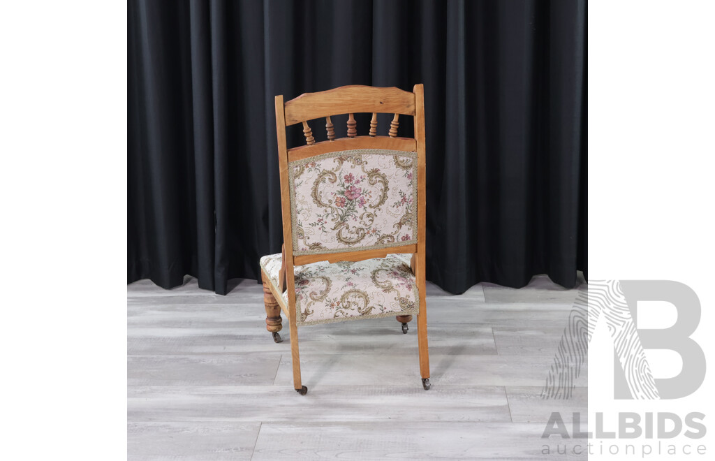Edwardian Upholstered Parlour Chair