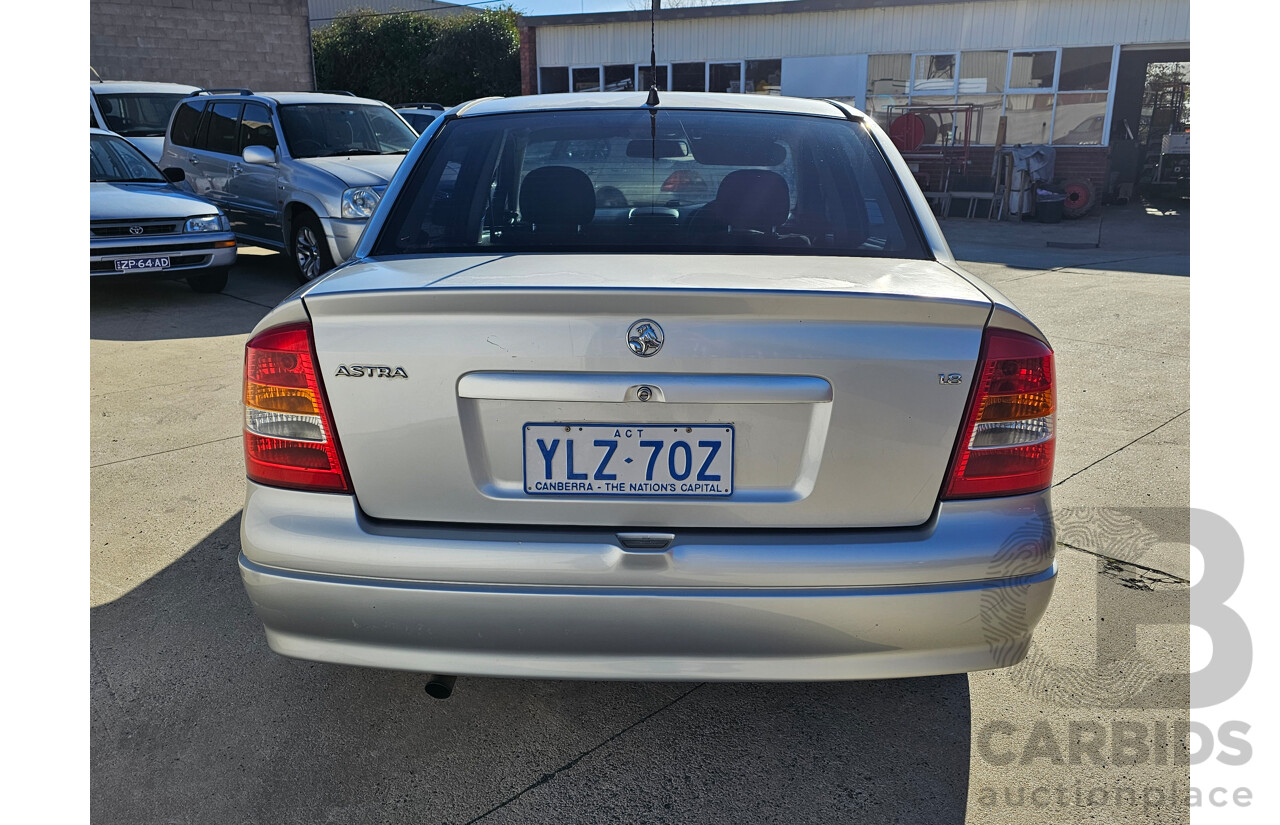 6/2004 Holden Astra CITY TS 4d Sedan Silver 1.8L
