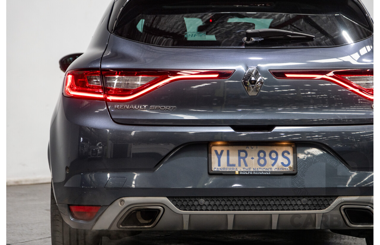 03/2017 Renault Megane GT 205 BFB MY17 4d Hatchback Titanium Metallic Grey Turbo 1.6L