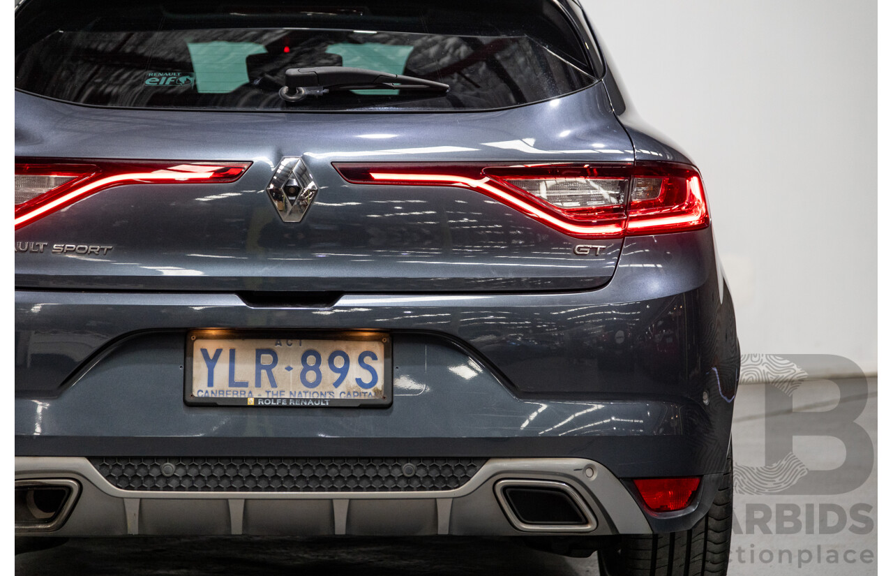 03/2017 Renault Megane GT 205 BFB MY17 4d Hatchback Titanium Metallic Grey Turbo 1.6L