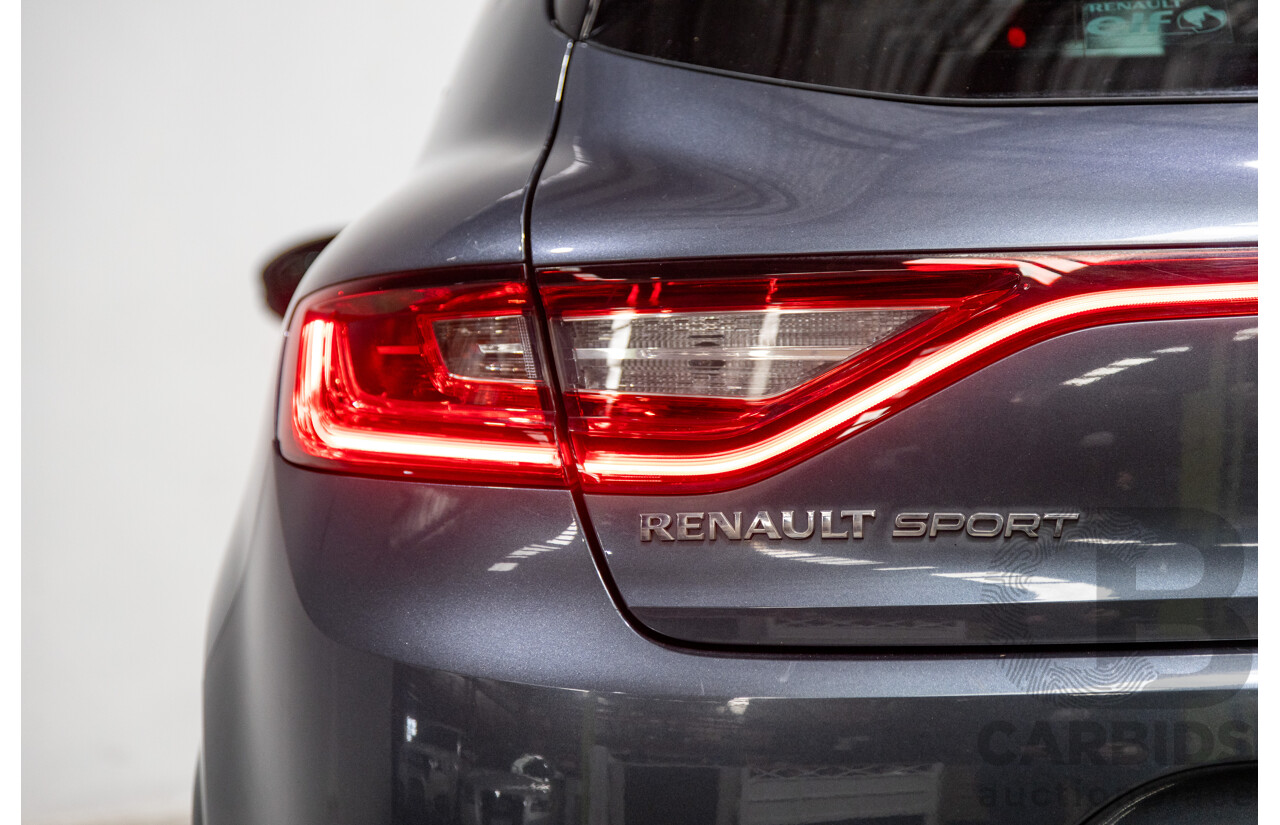 03/2017 Renault Megane GT 205 BFB MY17 4d Hatchback Titanium Metallic Grey Turbo 1.6L