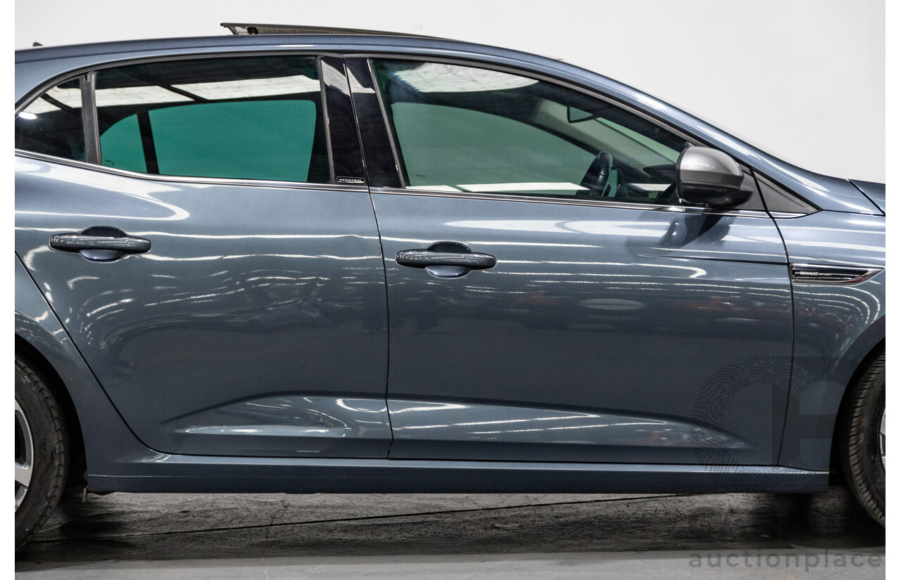 03/2017 Renault Megane GT 205 BFB MY17 4d Hatchback Titanium Metallic Grey Turbo 1.6L