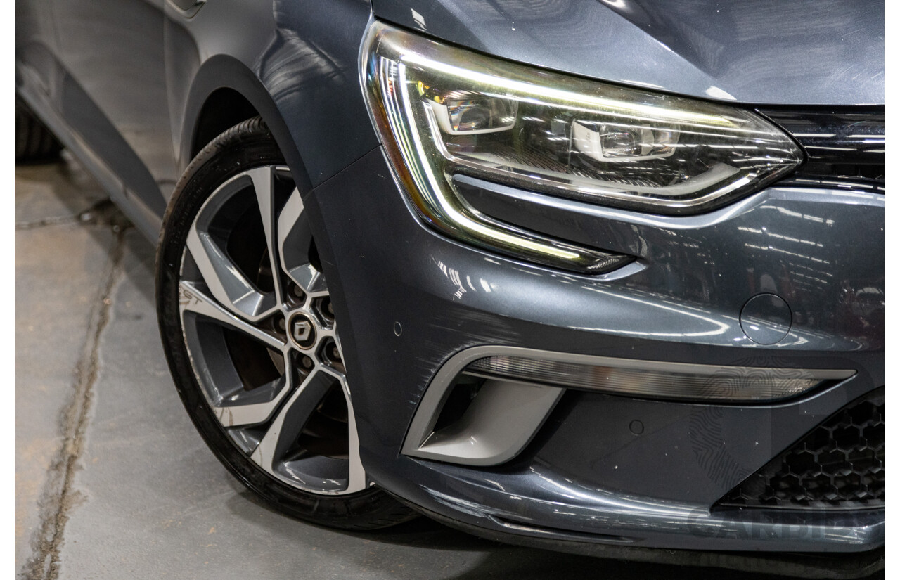 03/2017 Renault Megane GT 205 BFB MY17 4d Hatchback Titanium Metallic Grey Turbo 1.6L