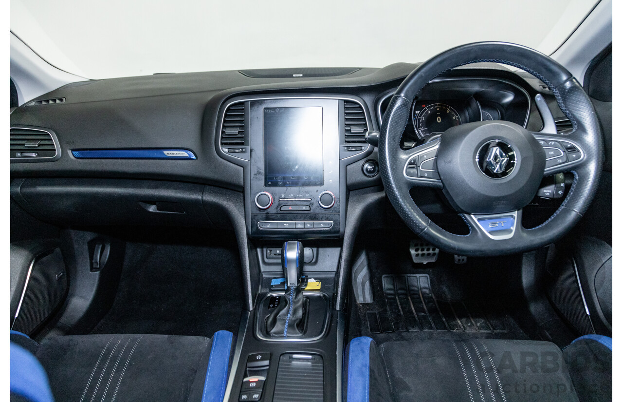 03/2017 Renault Megane GT 205 BFB MY17 4d Hatchback Titanium Metallic Grey Turbo 1.6L