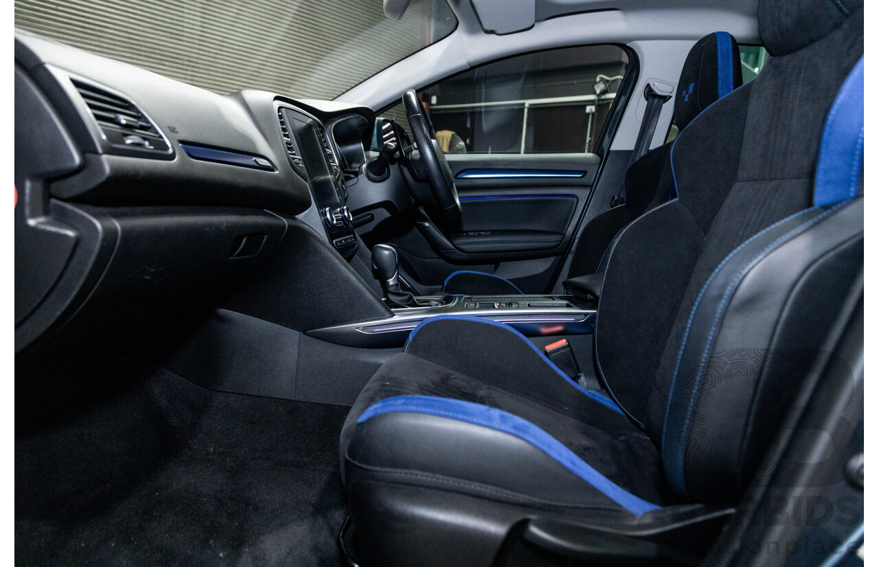 03/2017 Renault Megane GT 205 BFB MY17 4d Hatchback Titanium Metallic Grey Turbo 1.6L