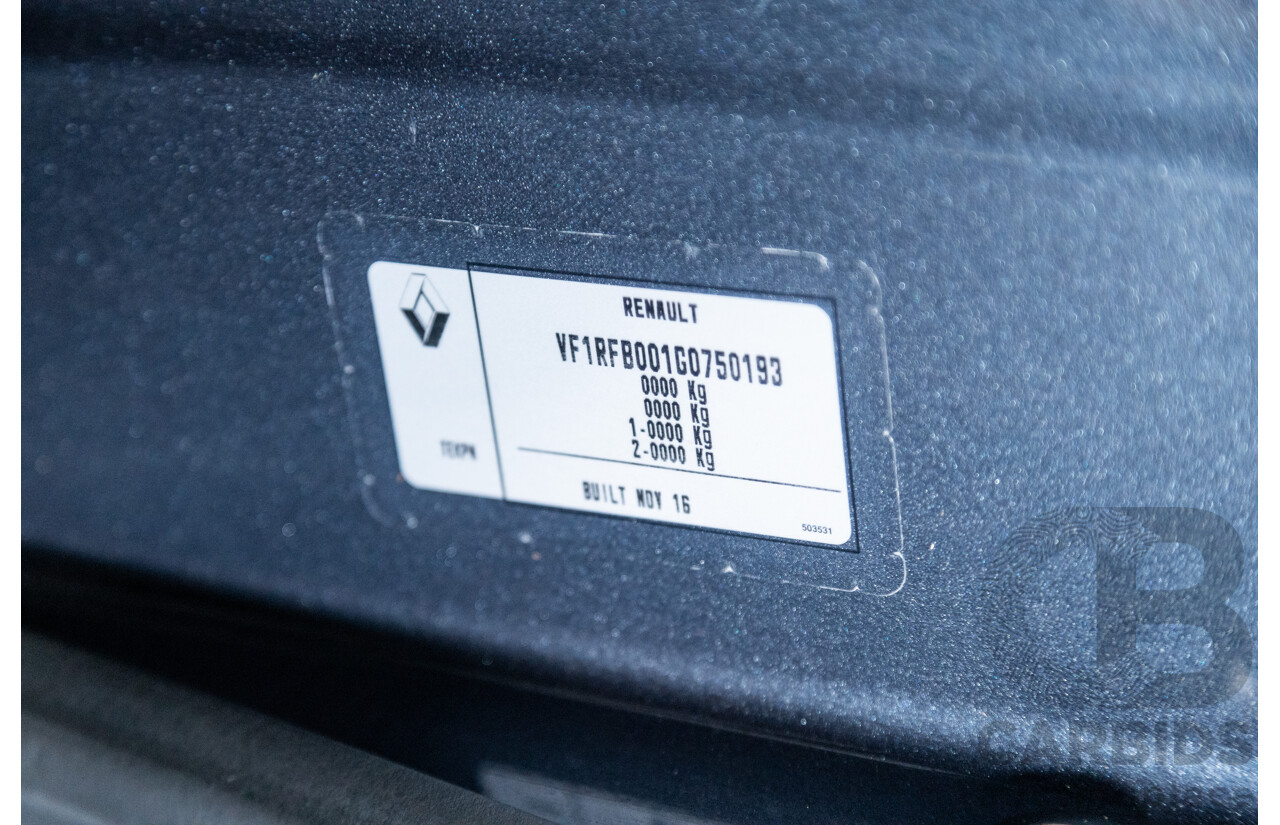 03/2017 Renault Megane GT 205 BFB MY17 4d Hatchback Titanium Metallic Grey Turbo 1.6L