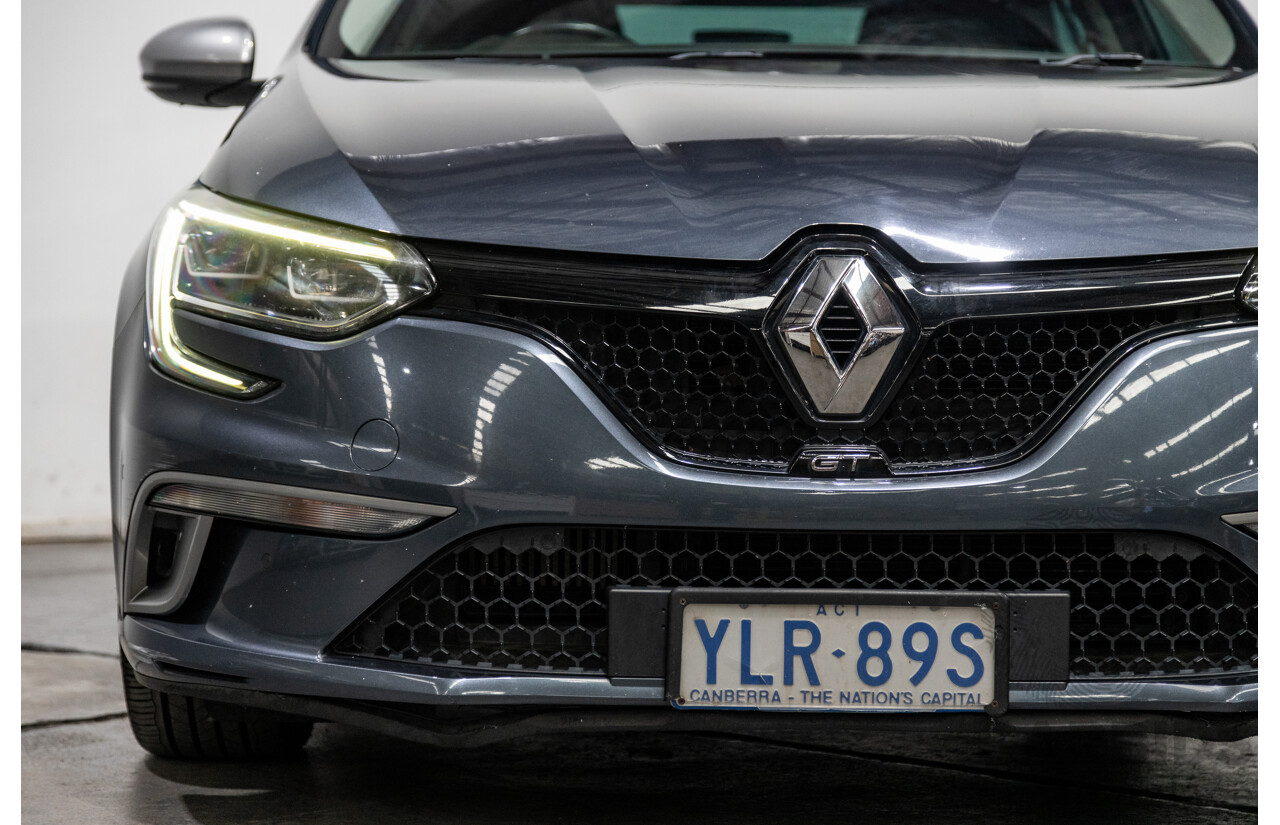 03/2017 Renault Megane GT 205 BFB MY17 4d Hatchback Titanium Metallic Grey Turbo 1.6L