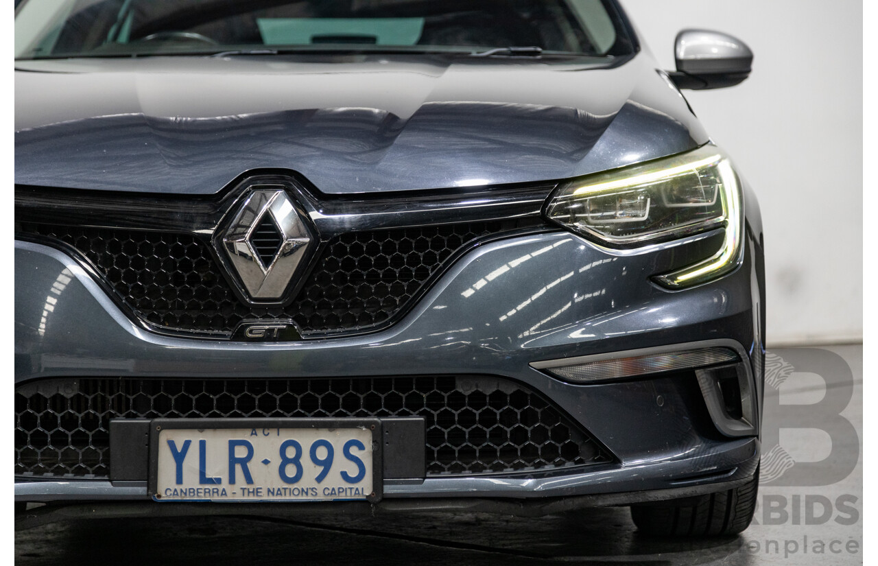 03/2017 Renault Megane GT 205 BFB MY17 4d Hatchback Titanium Metallic Grey Turbo 1.6L
