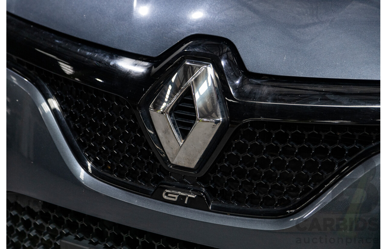 03/2017 Renault Megane GT 205 BFB MY17 4d Hatchback Titanium Metallic Grey Turbo 1.6L