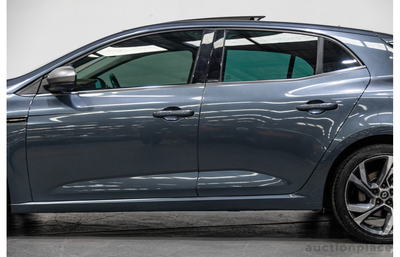 03/2017 Renault Megane GT 205 BFB MY17 4d Hatchback Titanium Metallic Grey Turbo 1.6L