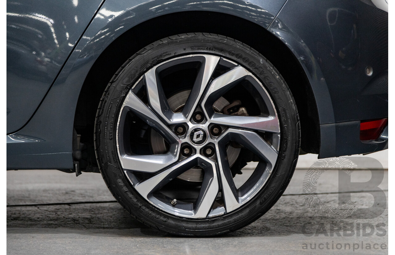 03/2017 Renault Megane GT 205 BFB MY17 4d Hatchback Titanium Metallic Grey Turbo 1.6L