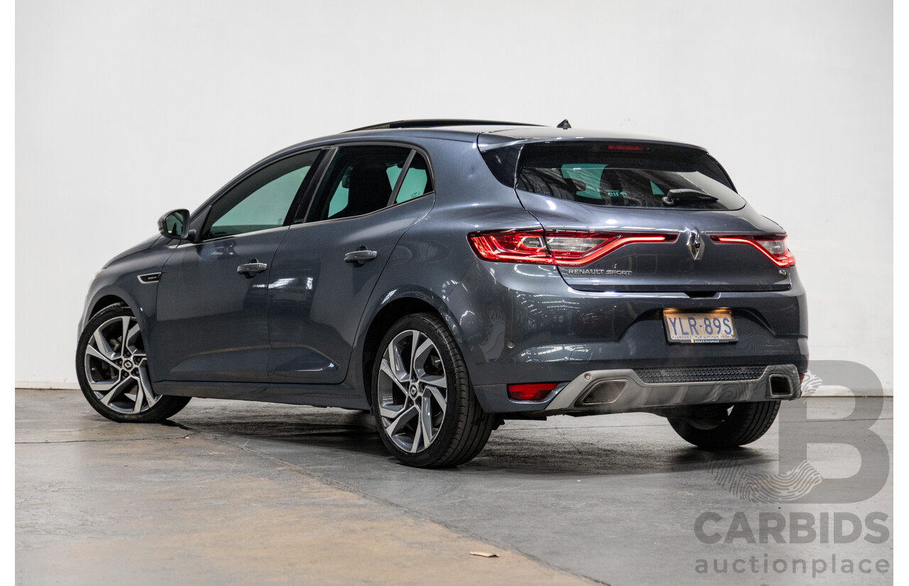 03/2017 Renault Megane GT 205 BFB MY17 4d Hatchback Titanium Metallic Grey Turbo 1.6L