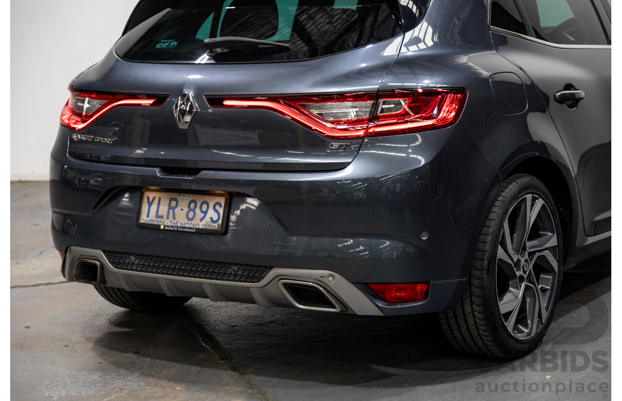 03/2017 Renault Megane GT 205 BFB MY17 4d Hatchback Titanium Metallic Grey Turbo 1.6L