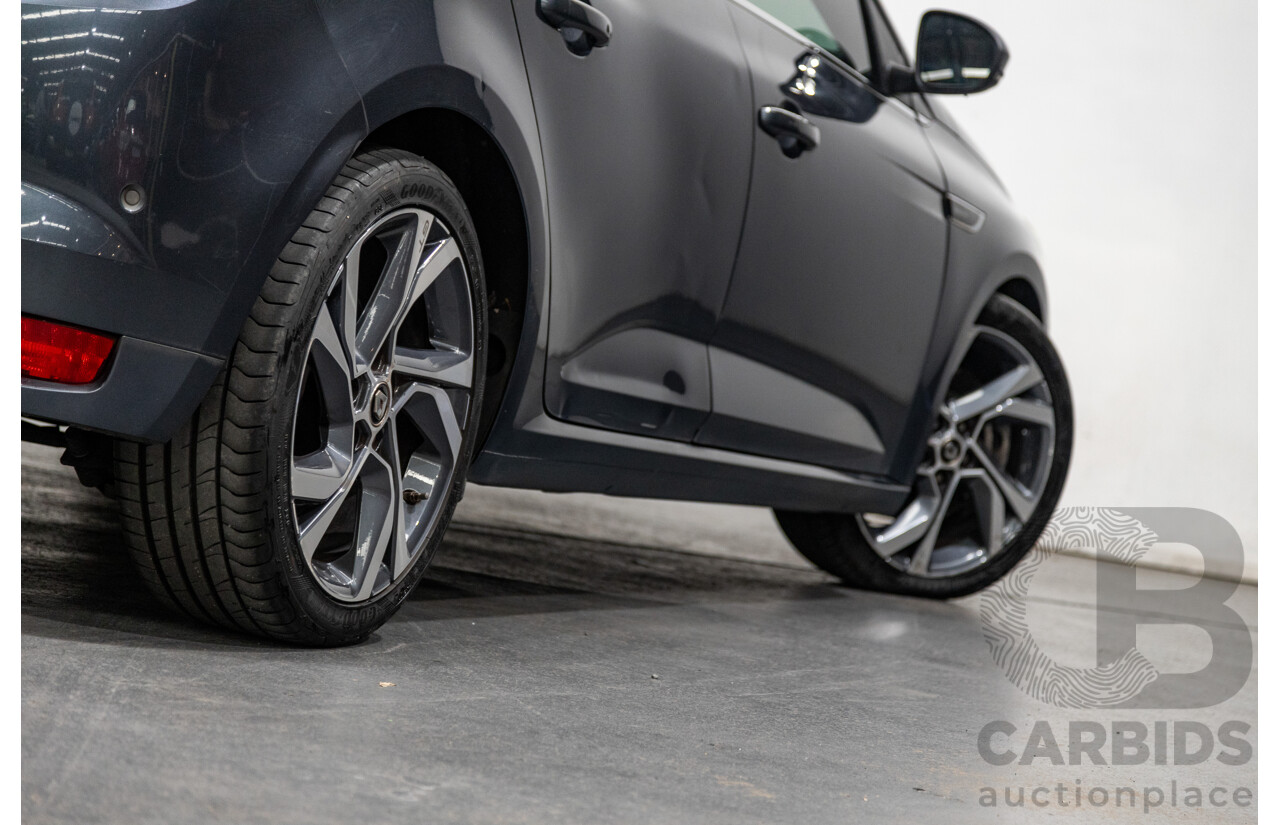 03/2017 Renault Megane GT 205 BFB MY17 4d Hatchback Titanium Metallic Grey Turbo 1.6L