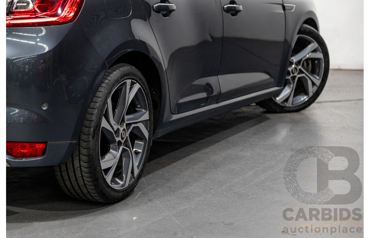 03/2017 Renault Megane GT 205 BFB MY17 4d Hatchback Titanium Metallic Grey Turbo 1.6L