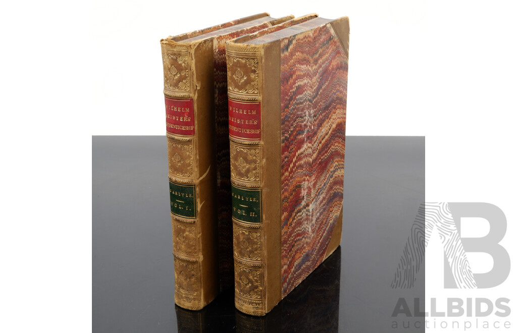 Wilhelm Meisters Apprenticeship, in Two Volumes, Thomas Carlyle, Chapman and Hall, London, 1858