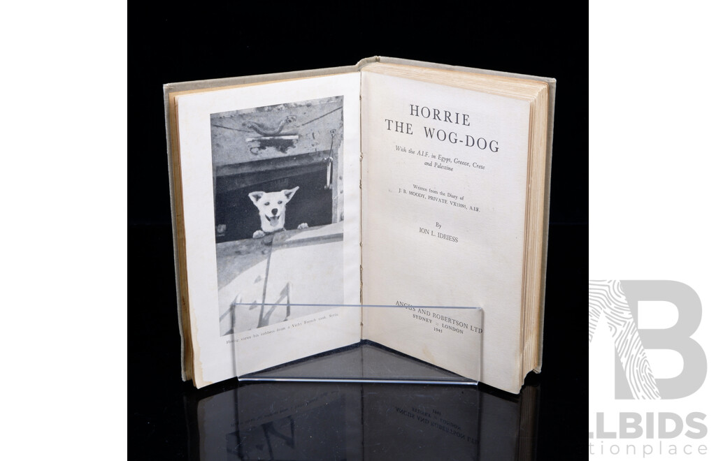 First Edition, Horrie the Wog Dog, Ion Idriess, Angus & Robertson, 1945, Hardcover