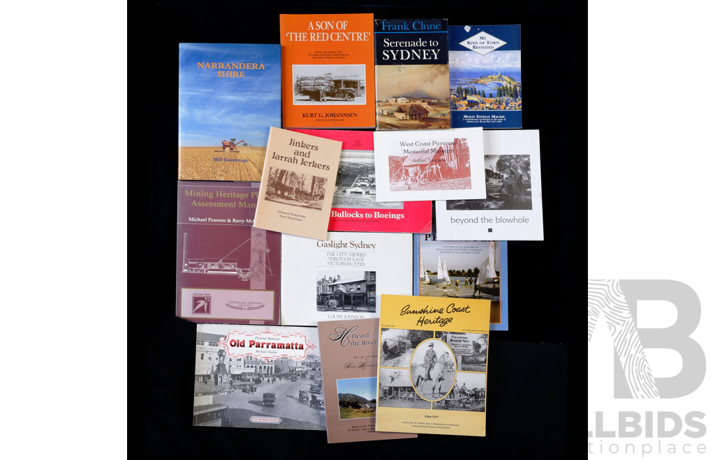 Collection Books Relating to Sydney and Wider District History, Mix Hardcover & Soft Covers