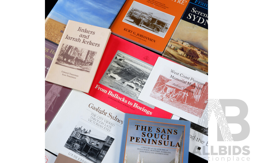 Collection Books Relating to Sydney and Wider District History, Mix Hardcover & Soft Covers