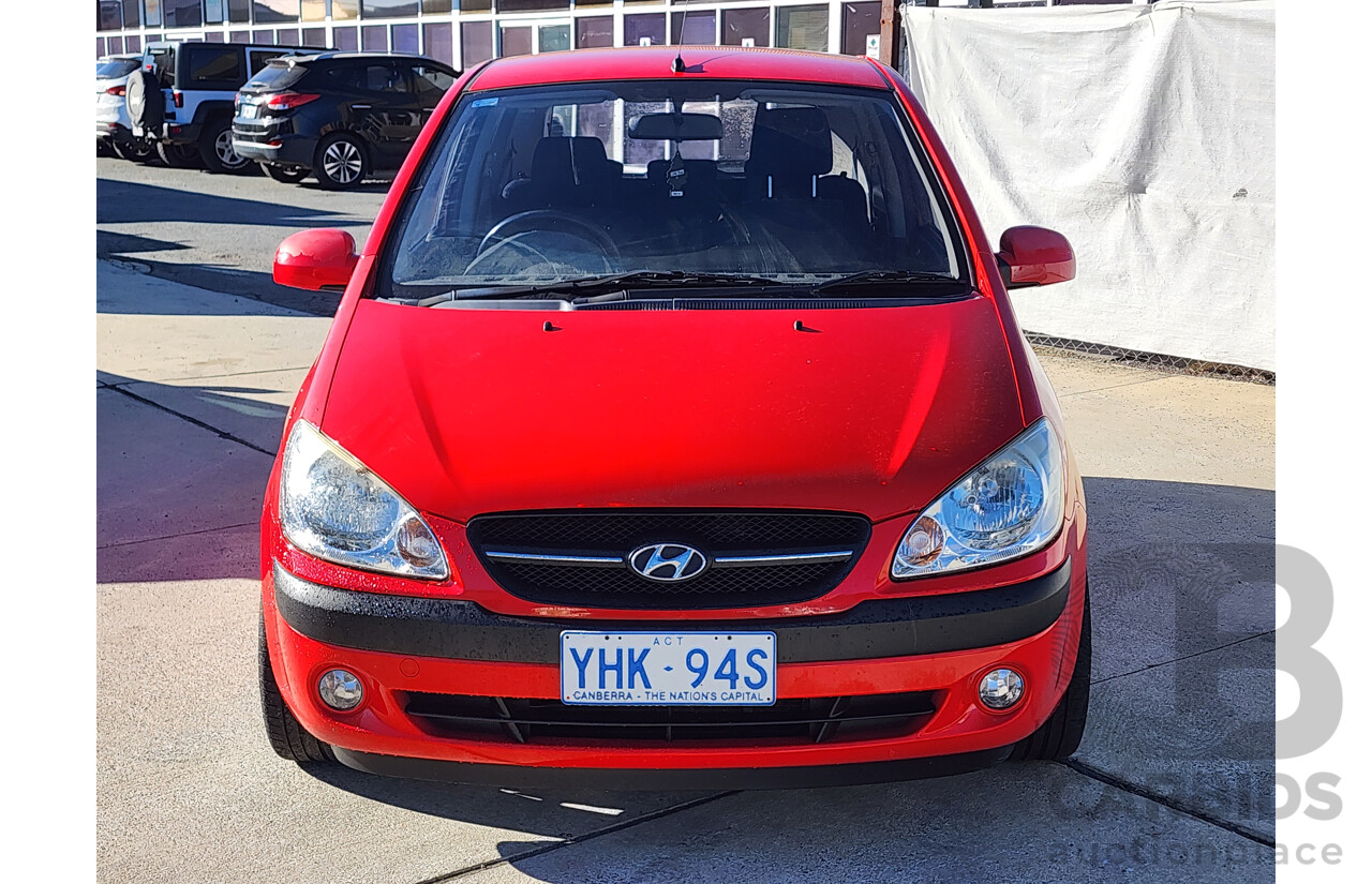 10/2009 Hyundai Getz SX FWD TB MY09 3D Hatchback Red 1.6L