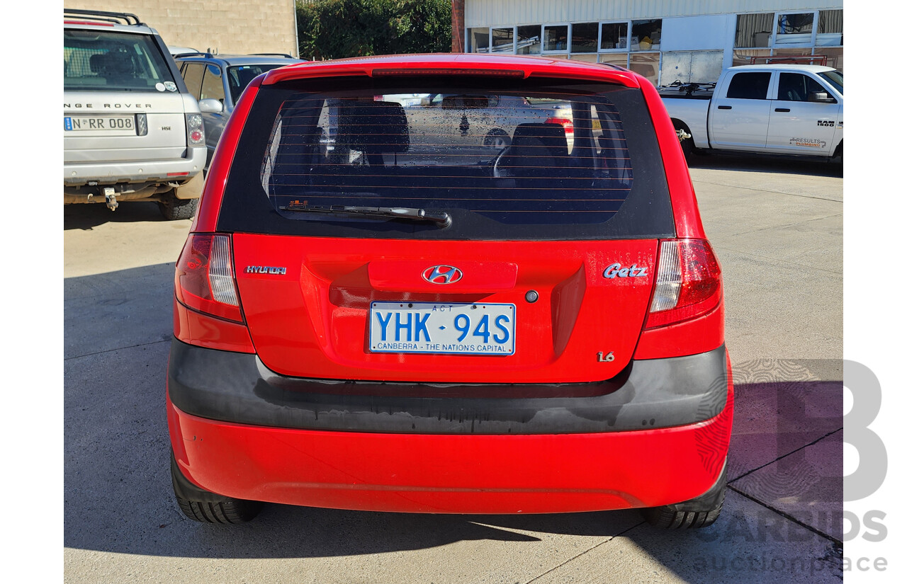 10/2009 Hyundai Getz SX FWD TB MY09 3D Hatchback Red 1.6L