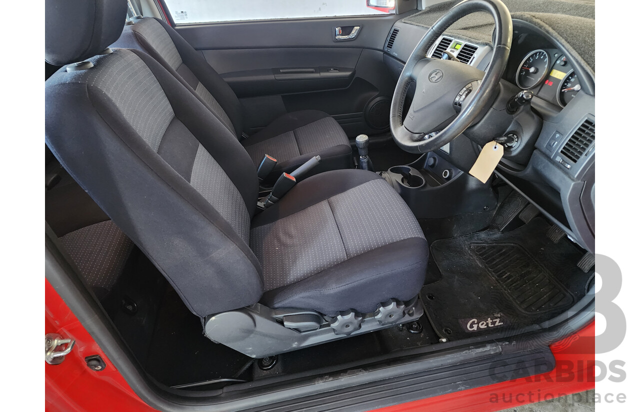 10/2009 Hyundai Getz SX FWD TB MY09 3D Hatchback Red 1.6L