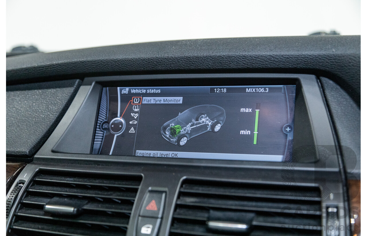 1/2012 BMW X6 Xdrive 30d (AWD) E71 MY12 4d Coupe Metallic Black Turbo Diesel 3.0L