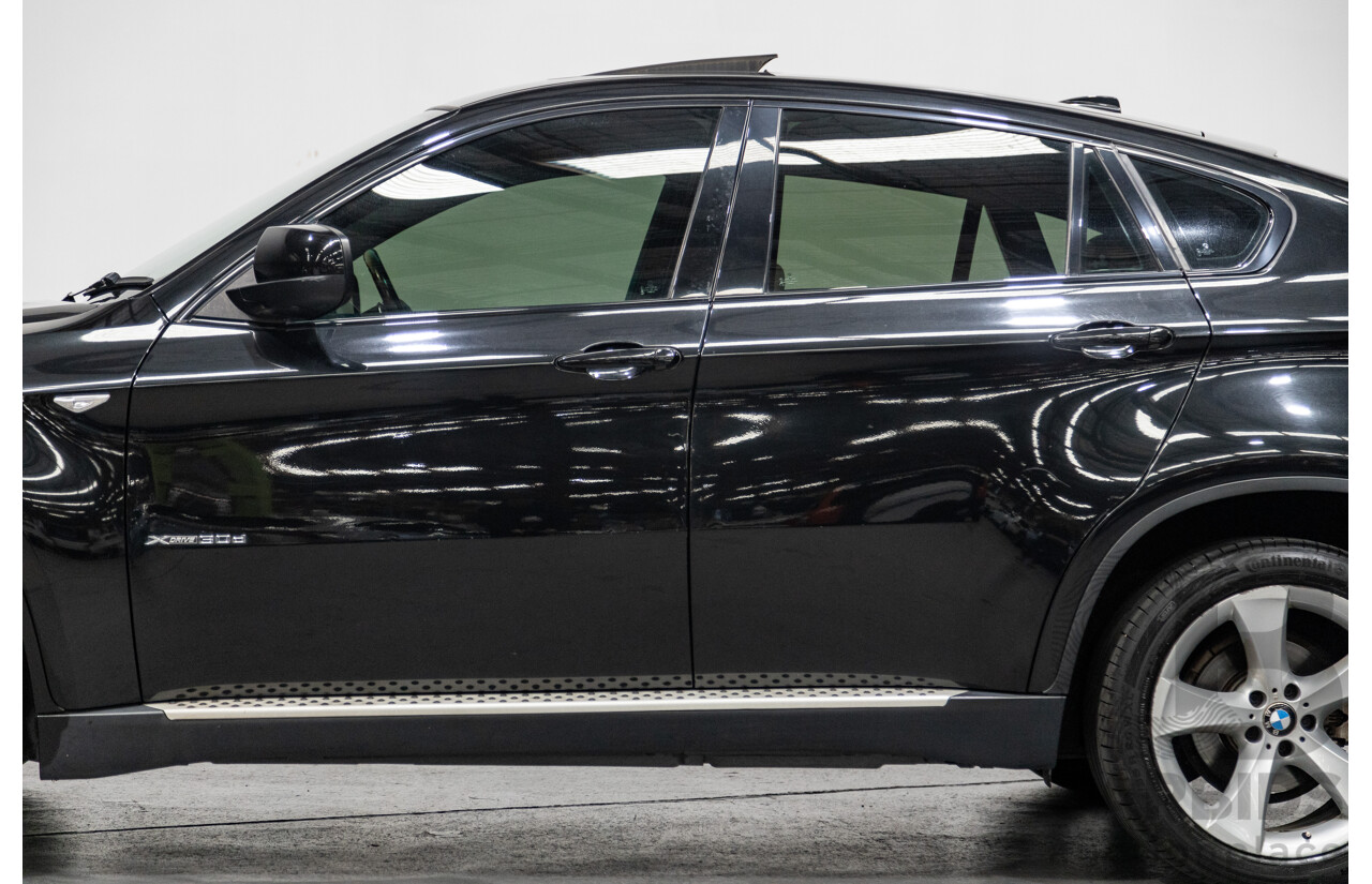 1/2012 BMW X6 Xdrive 30d (AWD) E71 MY12 4d Coupe Metallic Black Turbo Diesel 3.0L