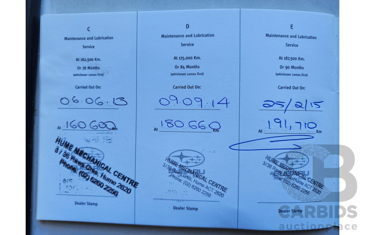 11/2005 Subaru Impreza 2.0i AWD MY06 5D Hatchback Silver 2.0L