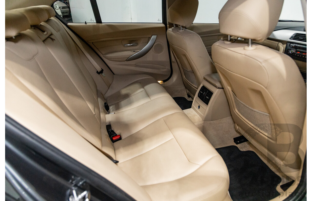 6/2012 BMW 320i F30 4d Sedan Mineral Grey Metallic Turbo 2.0L