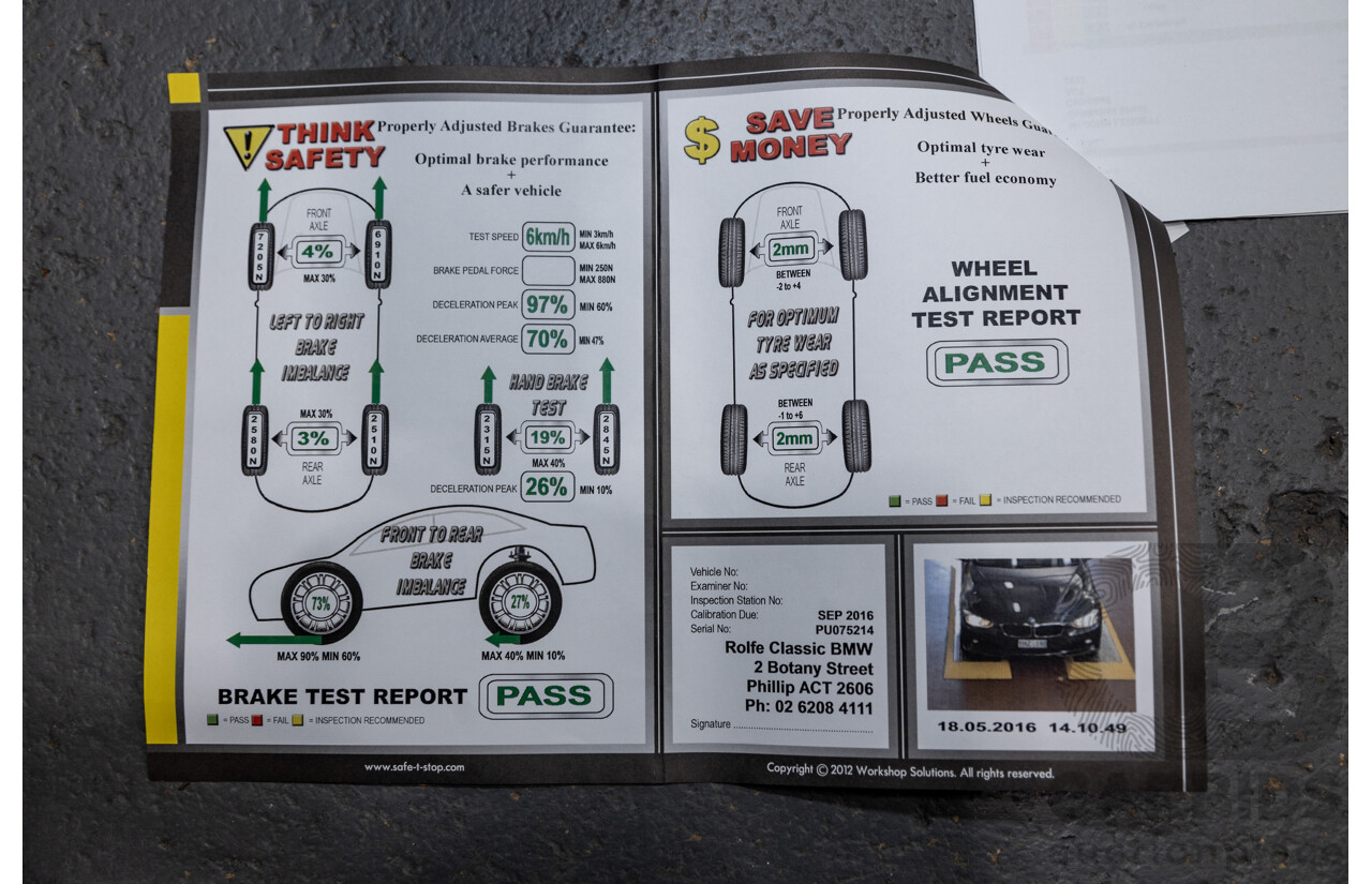 6/2012 BMW 320i F30 4d Sedan Mineral Grey Metallic Turbo 2.0L