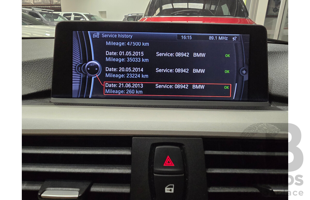 6/2012 BMW 320i F30 4d Sedan Mineral Grey Metallic Turbo 2.0L