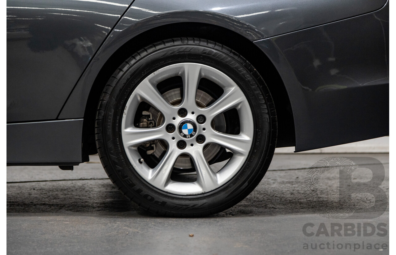 6/2012 BMW 320i F30 4d Sedan Mineral Grey Metallic Turbo 2.0L