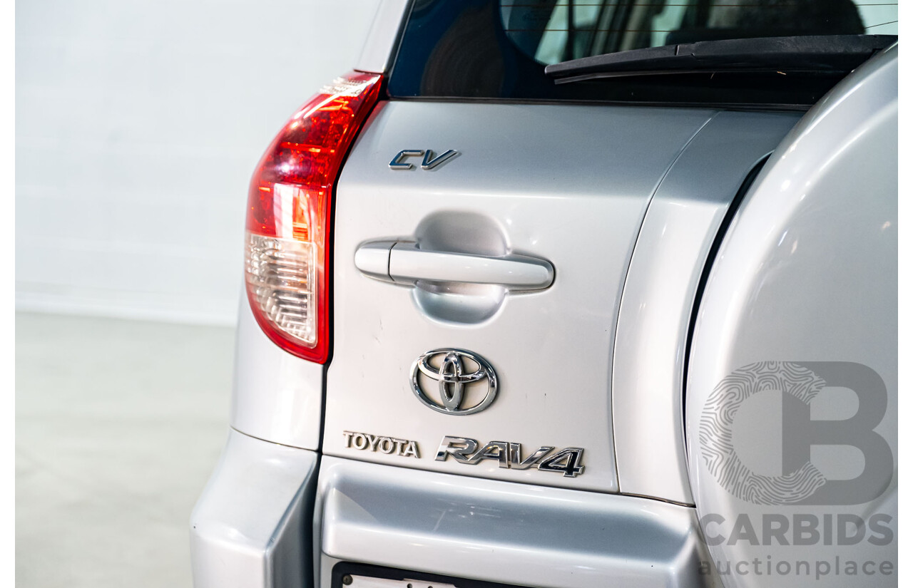 6/2007 Toyota Rav4 CV (4x4) ACA33R 4d Wagon Silver 2.4L