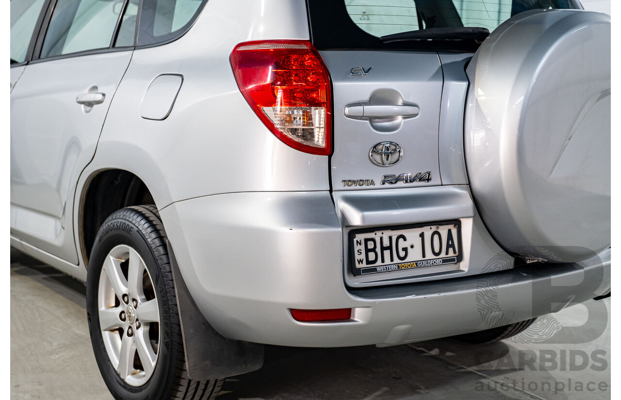 6/2007 Toyota Rav4 CV (4x4) ACA33R 4d Wagon Silver 2.4L