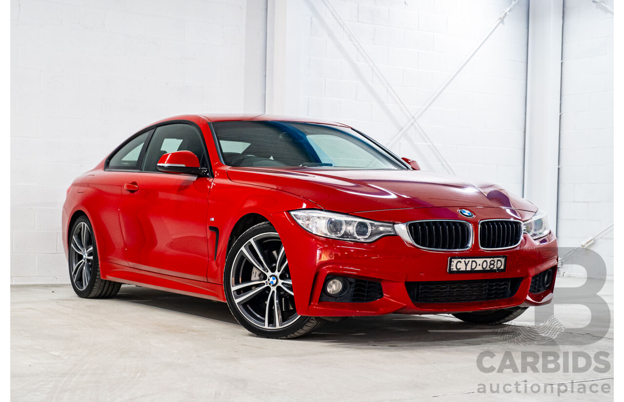 6/2015 BMW 435i F32 M-Sport Package MY15 2d Coupe Melbourne Red Turbo 3.0L