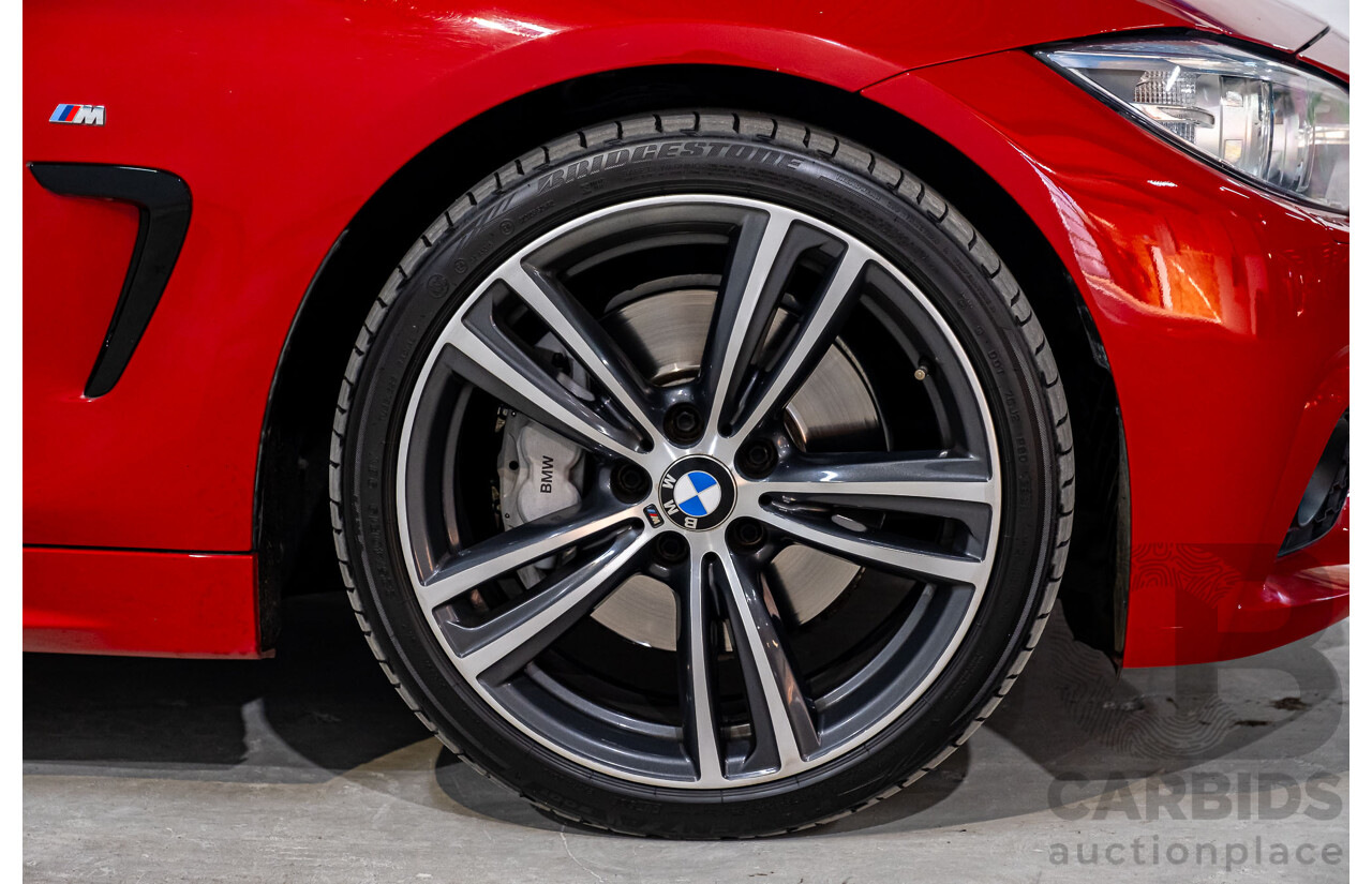 6/2015 BMW 435i F32 M-Sport Package MY15 2d Coupe Melbourne Red Turbo 3.0L