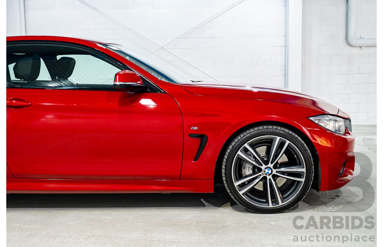 6/2015 BMW 435i F32 M-Sport Package MY15 2d Coupe Melbourne Red Turbo 3.0L