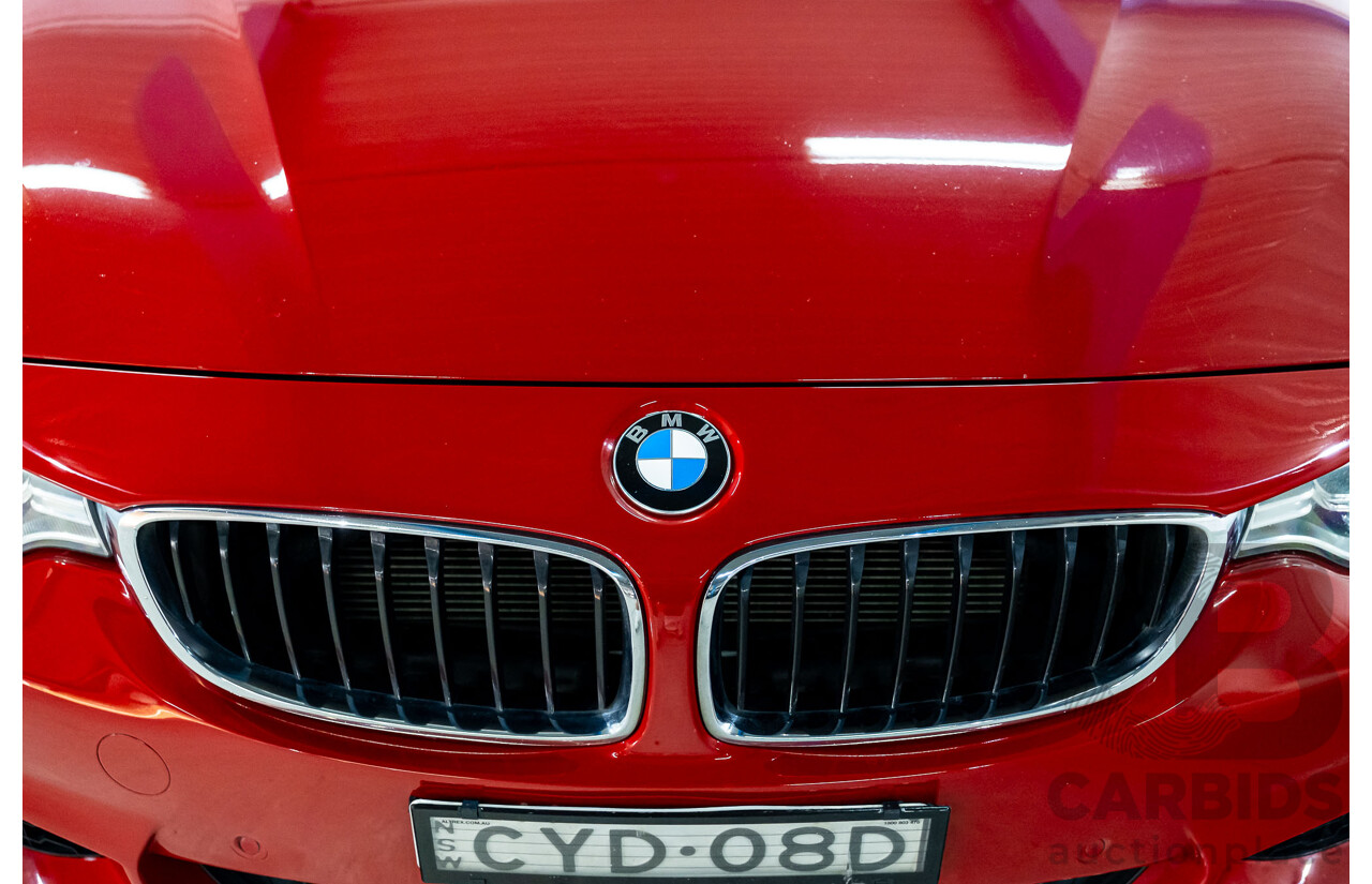6/2015 BMW 435i F32 M-Sport Package MY15 2d Coupe Melbourne Red Turbo 3.0L