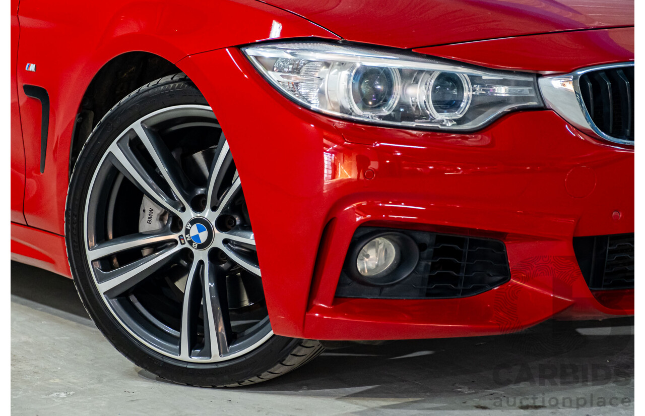 6/2015 BMW 435i F32 M-Sport Package MY15 2d Coupe Melbourne Red Turbo 3.0L