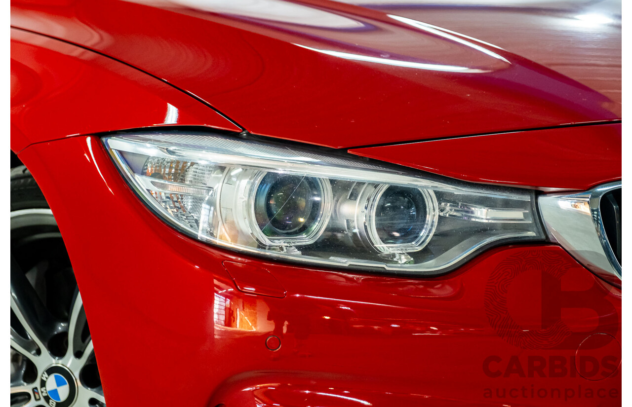 6/2015 BMW 435i F32 M-Sport Package MY15 2d Coupe Melbourne Red Turbo 3.0L